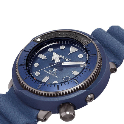 Seiko Analog Blue & Silicone Men's Watch SNE533P1