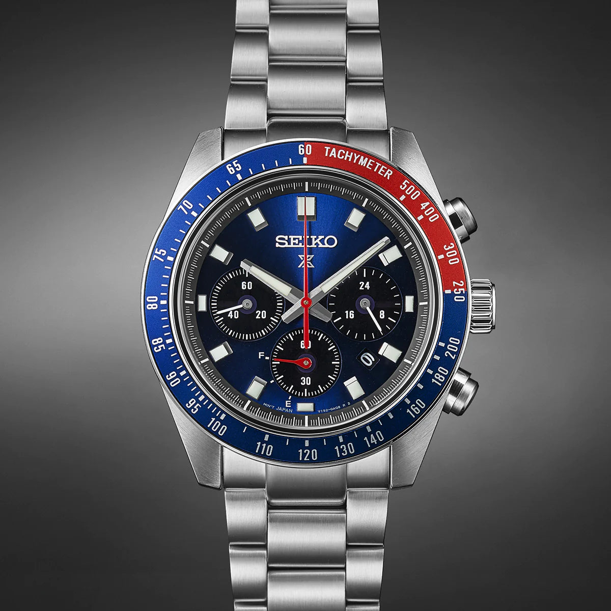 Seiko Chronograph Blue & Metal band Men's Watch SSC913P1