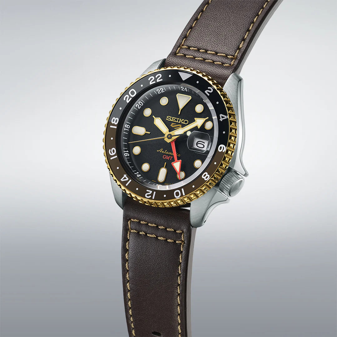 Seiko Analog Brown & Leather Men's Watch SSK036K1