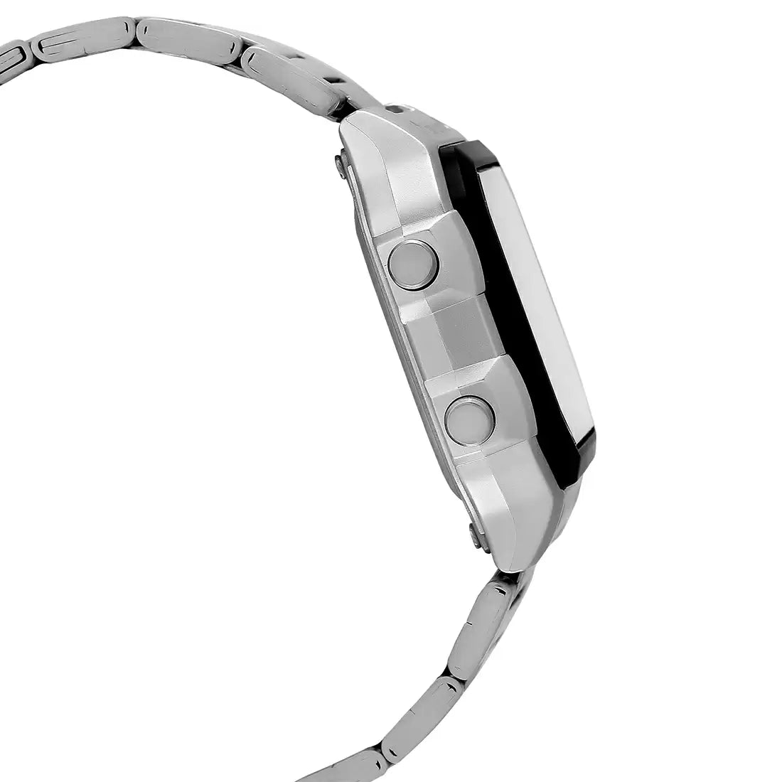 CASIO Digital Black & Stainless Steel Unisex Watch D099