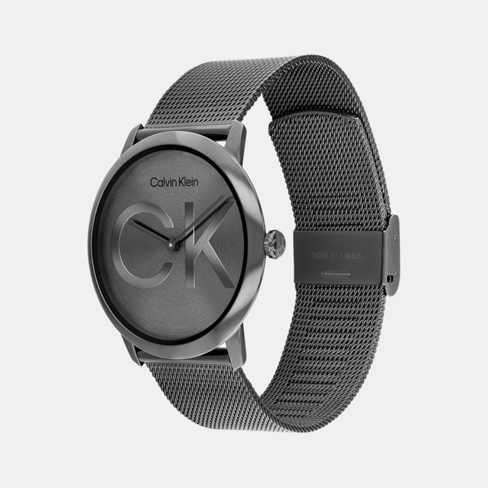 Calvin Klein Quartz Unisex Analog Grey Mesh Watch 25300011