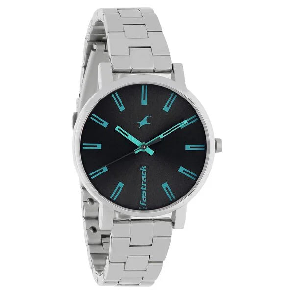 Fastrack 0 Grey & Stainless Steel Women' NS68010SM04