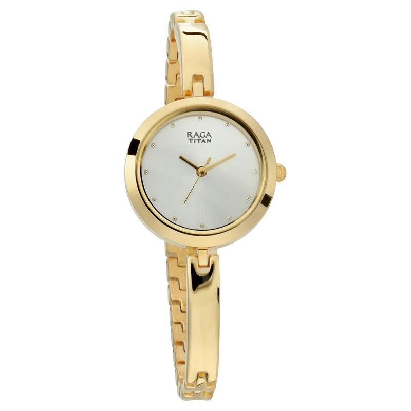 Raga Viva Silver Dial Women Watch With Metal Strap NR2606YM04