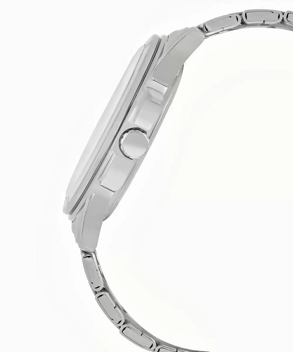 CASIO Analog White & Stainless Steel Men's Watch A552