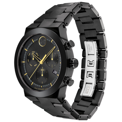Movado Analog Black & Stainless Steel Men's Watch 3600857
