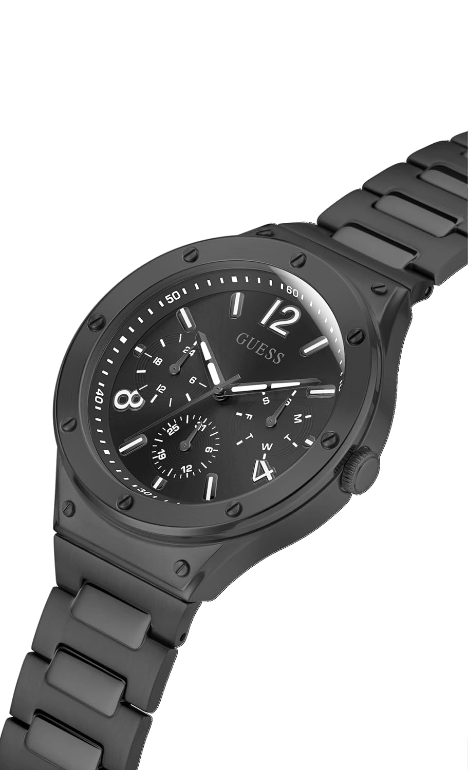 Guess Chronograph Black & Stainless Steel Men's Watch GW0454G3