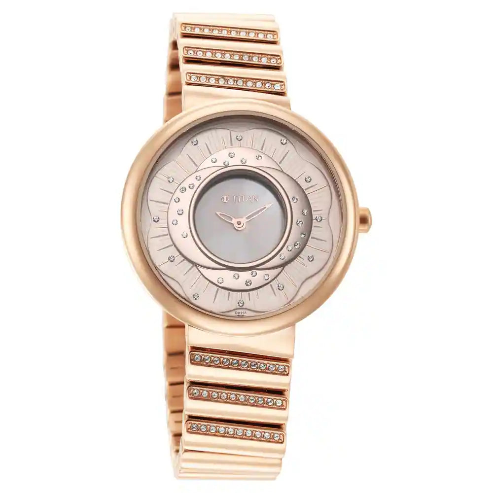 Analog Rose Gold &  Women's Watch 95160WM01