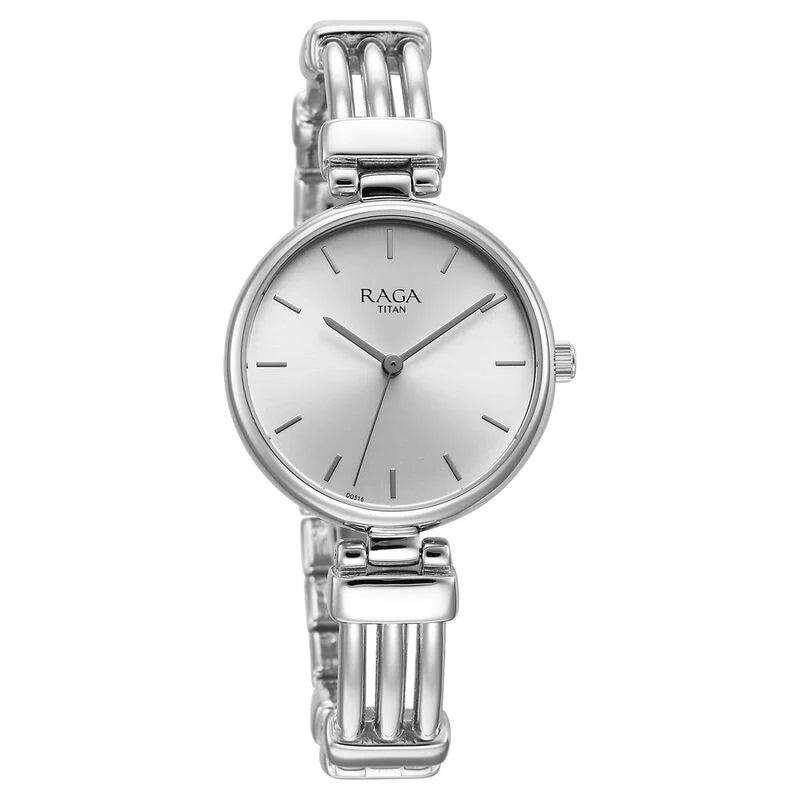 Analog Silver & Metal band Women's Watch 95263SM01