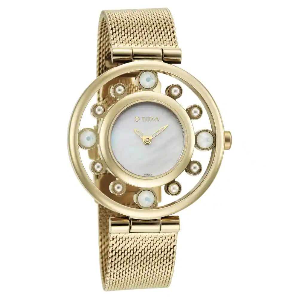 Analog Mother Of Pearl &  Women's Watch NR95161YM01