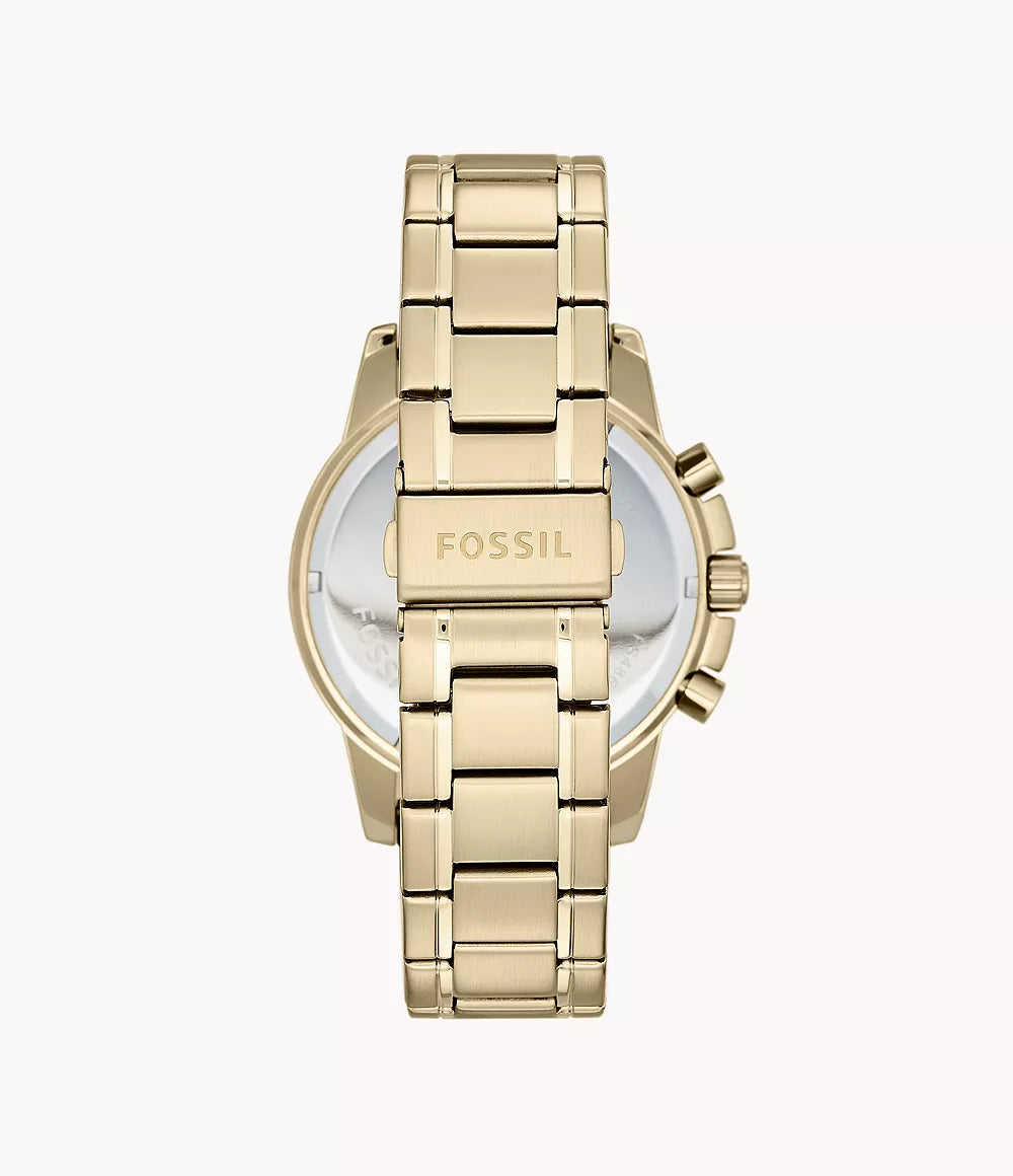Fossil Analog Off-White & Stainless Steel Men's Watch FS4867
