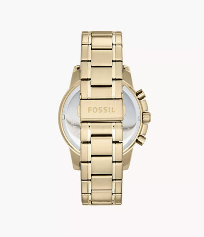 Fossil Analog Off-White & Stainless Steel Men's Watch FS4867