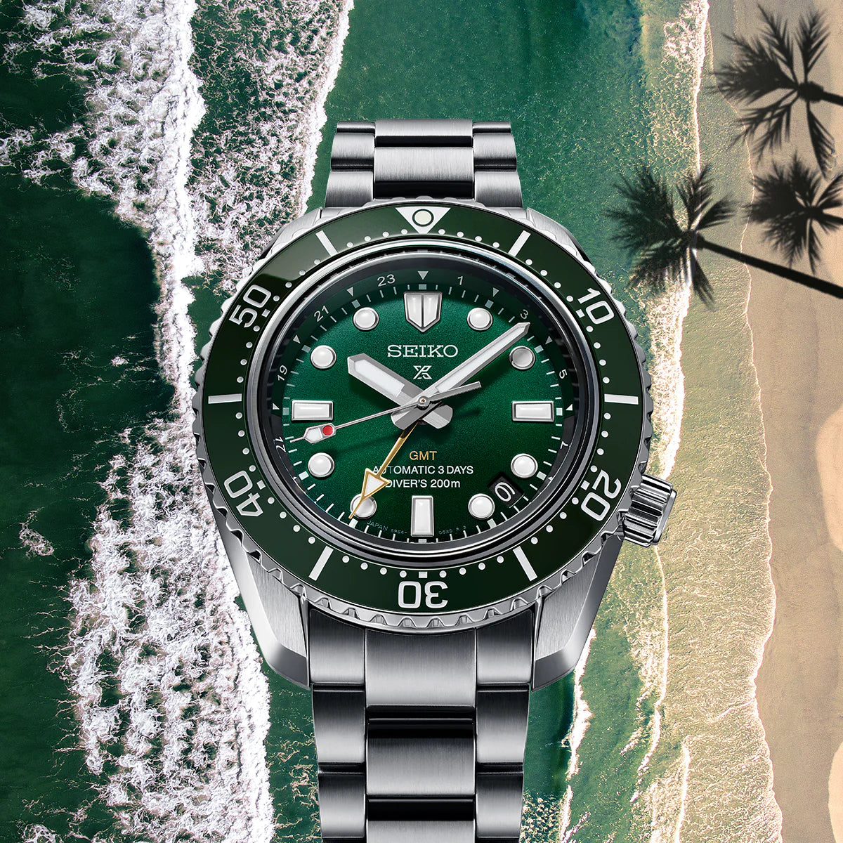 Seiko Analog Green & Metal band Men's Watch SPB381J1