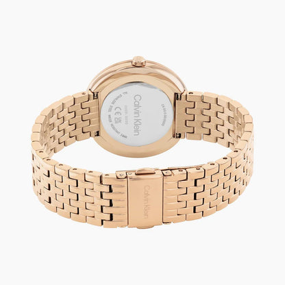 Calvin Klein Analog Mother Of Pearl & Stainless Steel Women's Watch 25200322