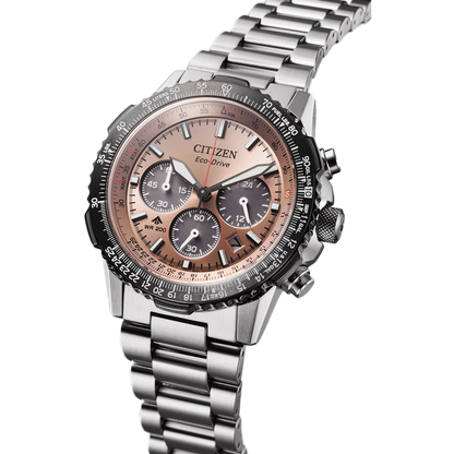 CITIZEN Chronograph Beige & Stainless Steel Men's Watch CA4664 60X