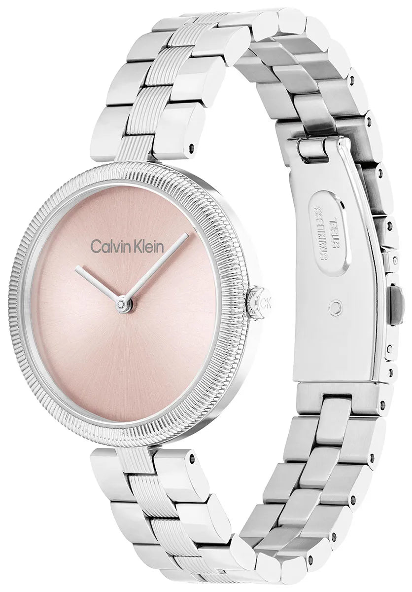 Quartz Female Analog Light Blush Stainless Steel Watch 25100015