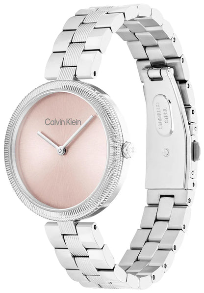 Quartz Female Analog Light Blush Stainless Steel Watch 25100015