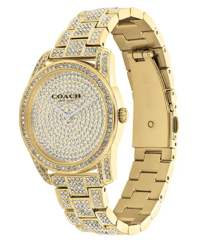 Coach Analog Gold & Stainless Steel Women's Watch CO14503870W