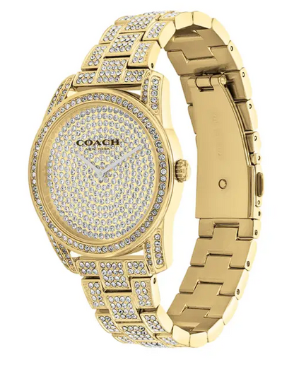 Coach Analog Gold & Stainless Steel Women's Watch CO14503870W