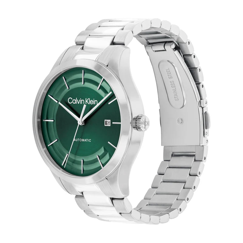 Ck Iconic Green Round Dial Unisex Watch 25300022