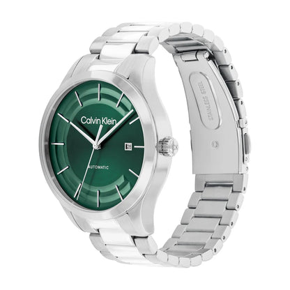 Ck Iconic Green Round Dial Unisex Watch 25300022