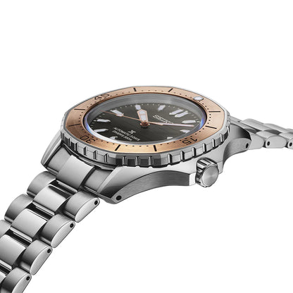 Seiko Analog Grey & Stainless Steel Men's Watch SPB485J1
