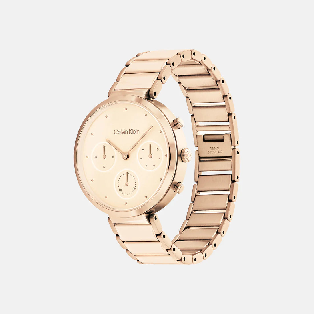 CALVIN KLEIN Chronograph pink & Stainless Steel Women's Watch 25200285