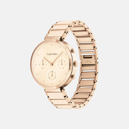 CALVIN KLEIN Chronograph pink & Stainless Steel Women's Watch 25200285