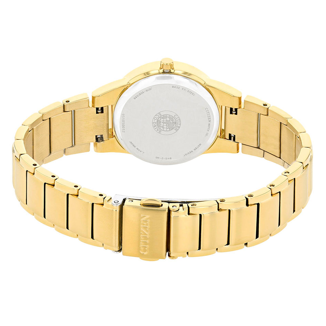 Citizen Analog Black & Stainless Steel Women's Watch GA1052 55E