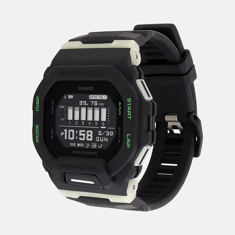 Casio Digital Black & Resin Men's Watch G1416