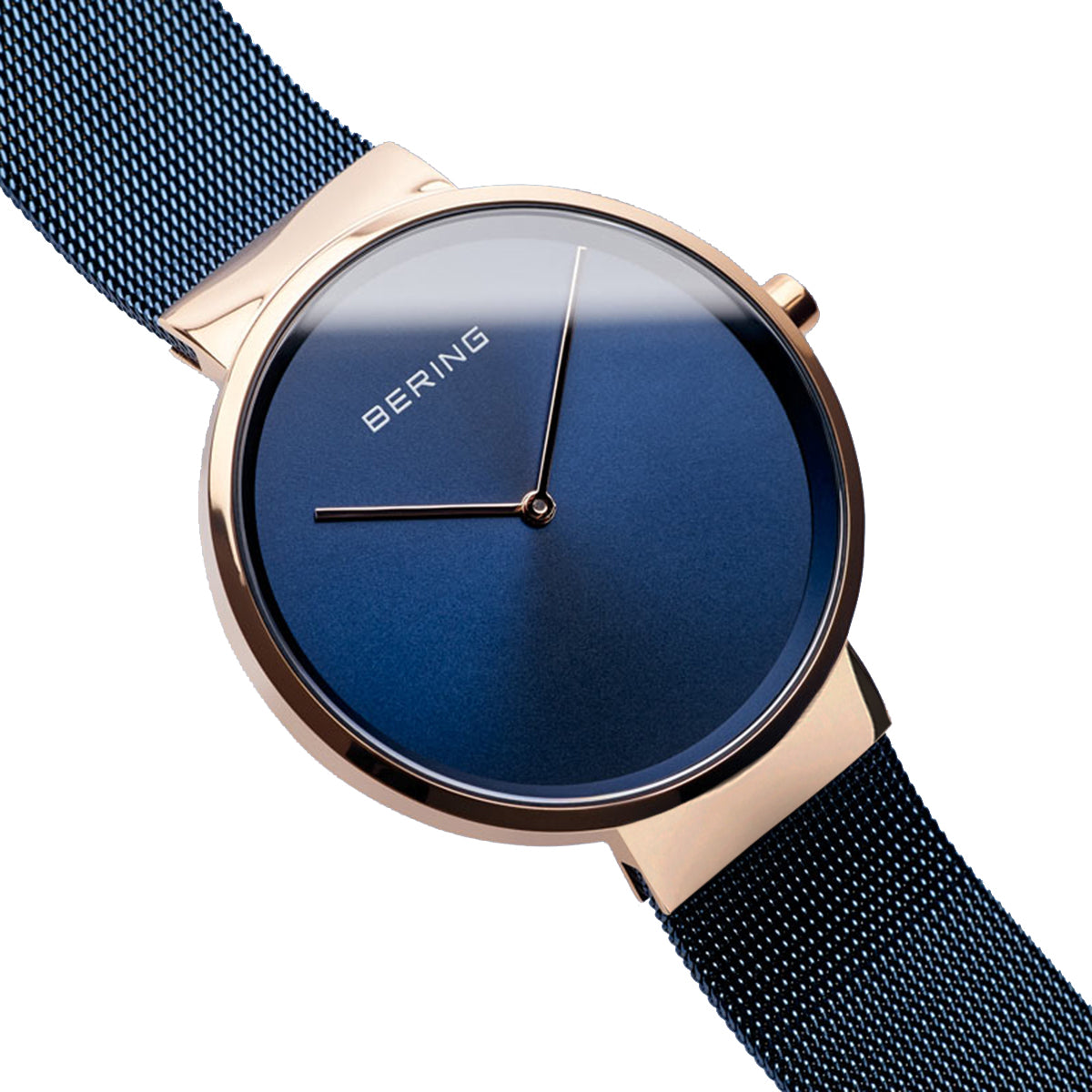 Bering Analog Blue & Milanese Men's Watch 14539 367