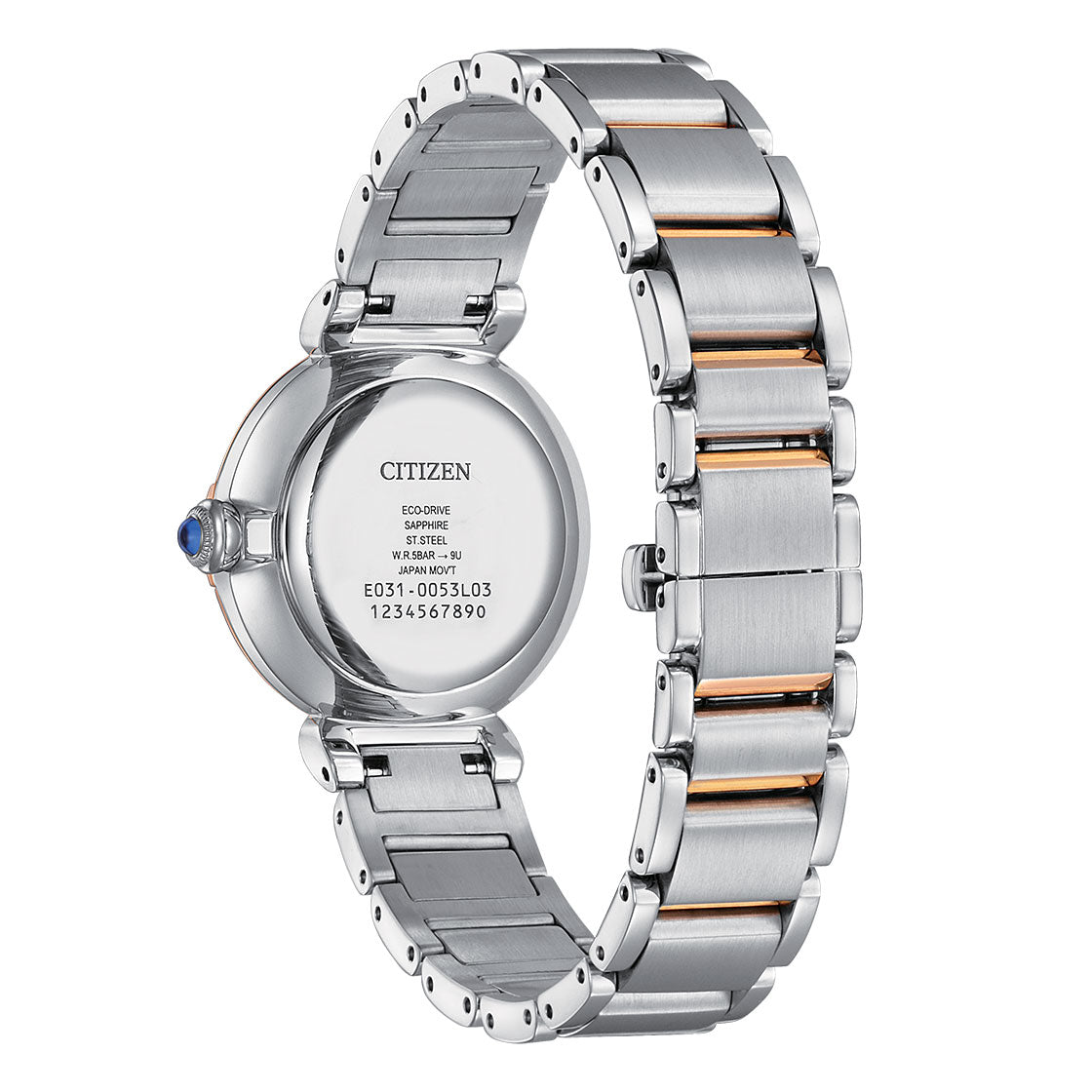 Citizen Analog Mother Of Pearl & Stainless Steel Women's Watch EM1074 82D
