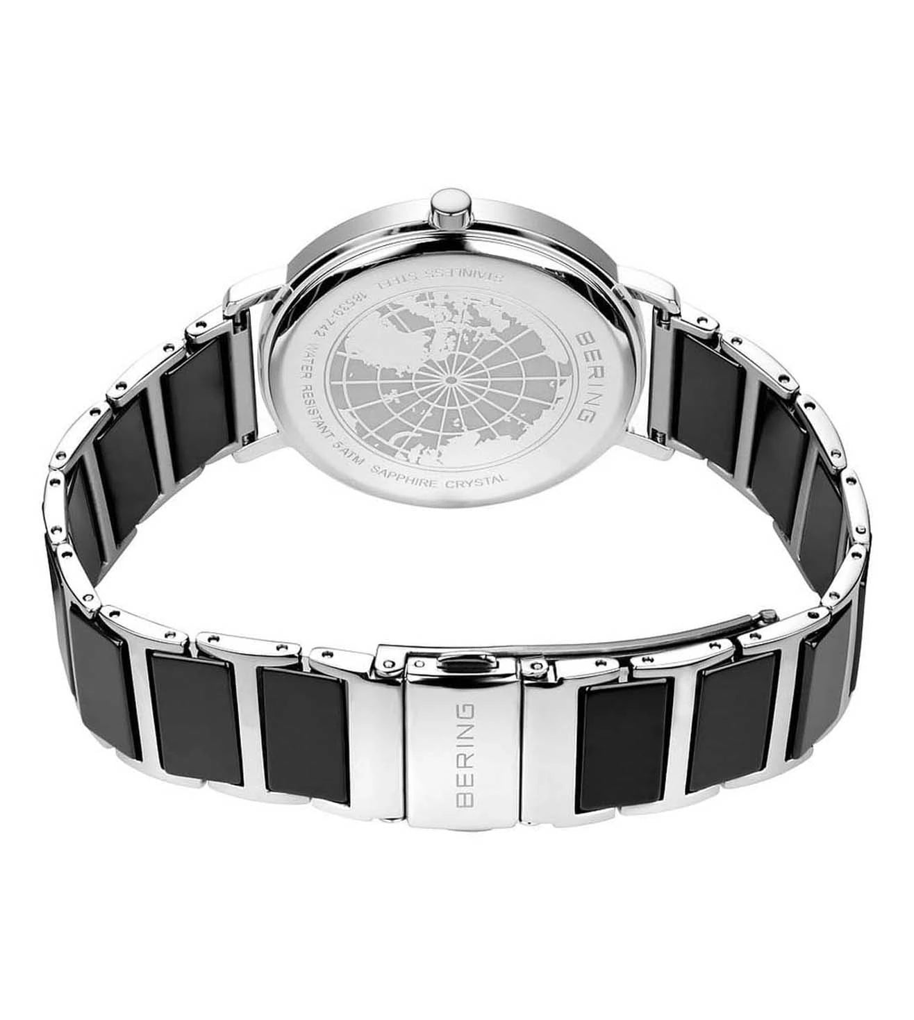 Bering  black & Stainless Steel Women's Watch 18539 742