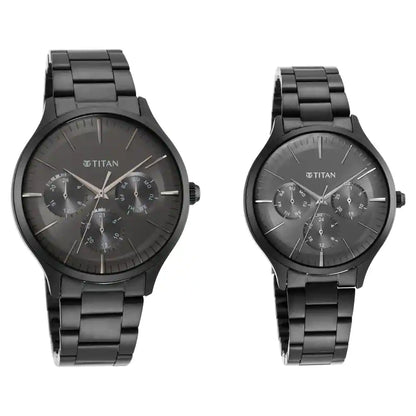 Multifunction Black &  Couple Watch NP9400494204NM01