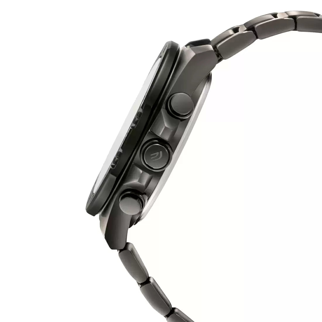 CASIO Analog-Digital Black & Stainless Steel Men's Watch ED525