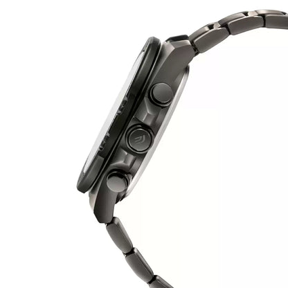 CASIO Analog-Digital Black & Stainless Steel Men's Watch ED525