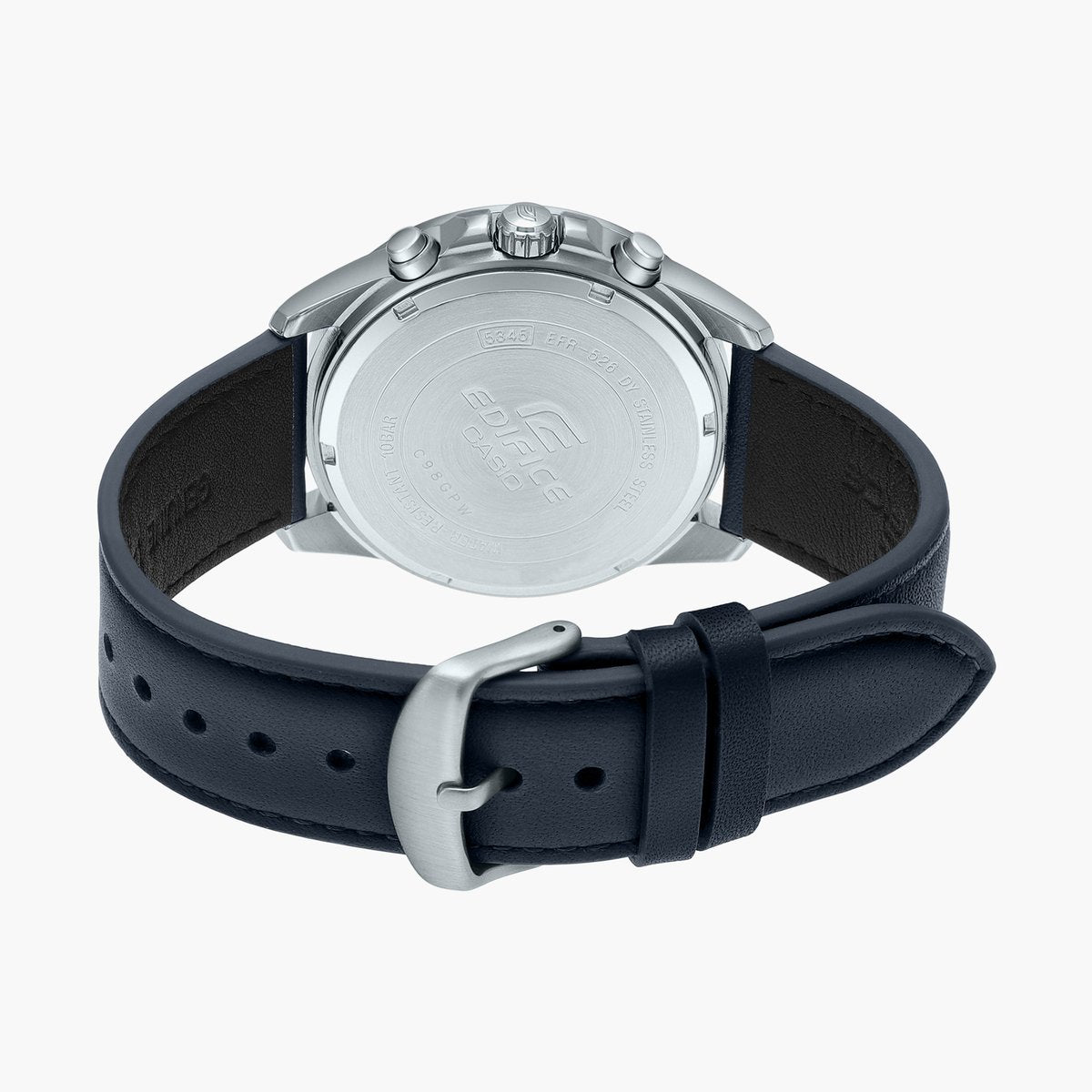 Casio Analog Black & Leather Men's Watch ED570