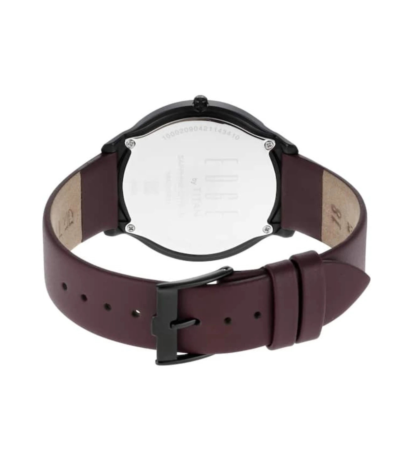 Analog Black & Leather Men's Watch NR1843NL01