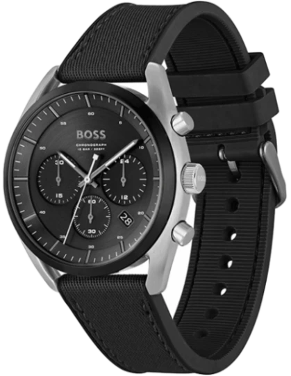 Hugo Boss Analog Black & Silicone Men's Watch 1514091