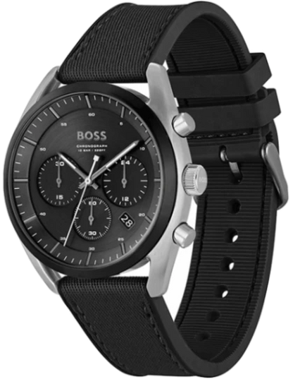 Hugo Boss Analog Black & Silicone Men's Watch 1514091