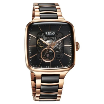Automatic Black & Steel & Ceramic Men' 90175KD03