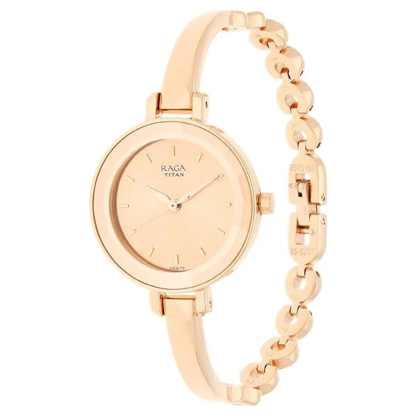 Analog Rose Gold & Metal Women' NS2575WM01