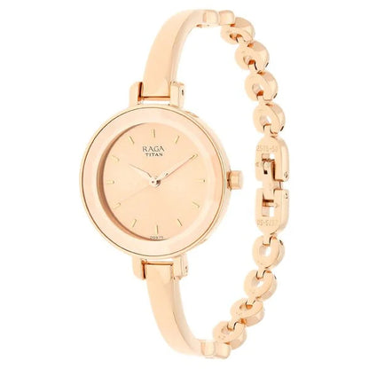 Analog Rose Gold & Metal Women' NS2575WM01