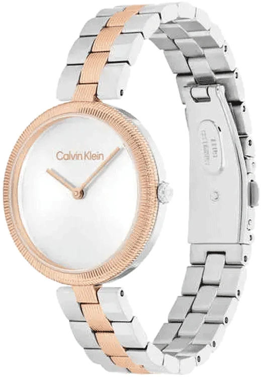 Gleam 32 mm Silver Dial Stainless Steel Analogue Watch For Women 25100040