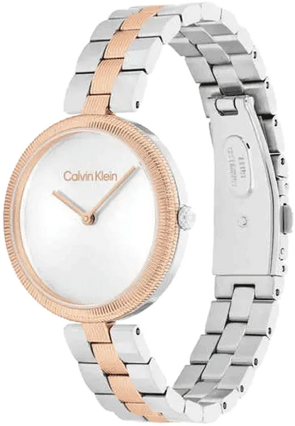 Gleam 32 mm Silver Dial Stainless Steel Analogue Watch For Women 25100040