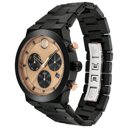 Movado Analog Brown & Stainless Steel Men's Watch 3600897