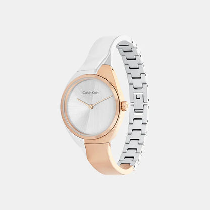 Women's Silver Analog Stainless Steel Watch 25200237