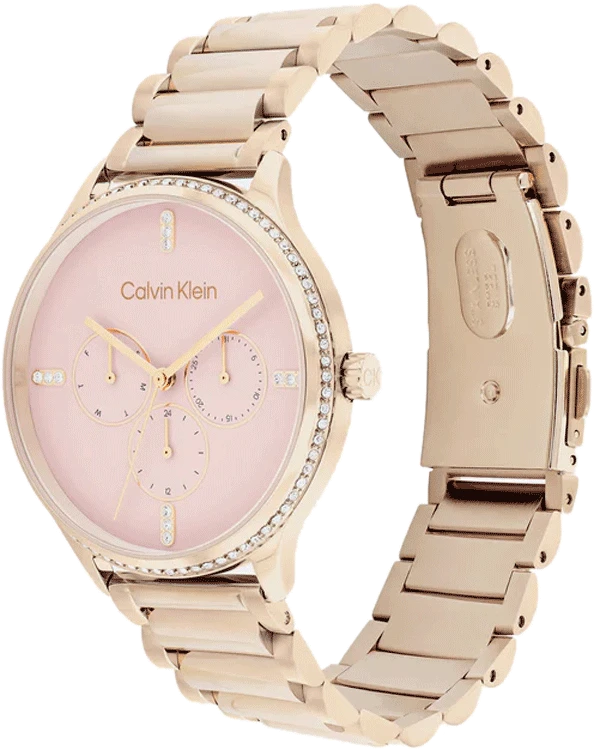 Dress Female Pink Chronograph Stainless Steel Watch 25200370