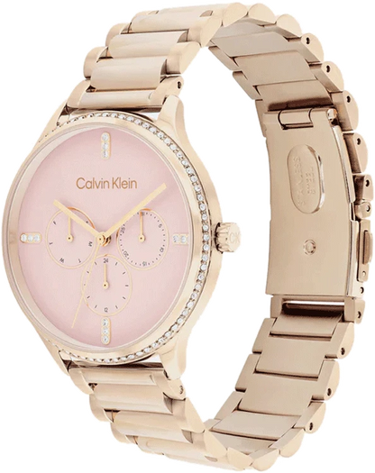 Dress Female Pink Chronograph Stainless Steel Watch 25200370