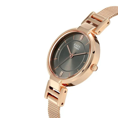 Raga Viva Anthracite Dial Women Watch With Metal Strap NS2608WM02