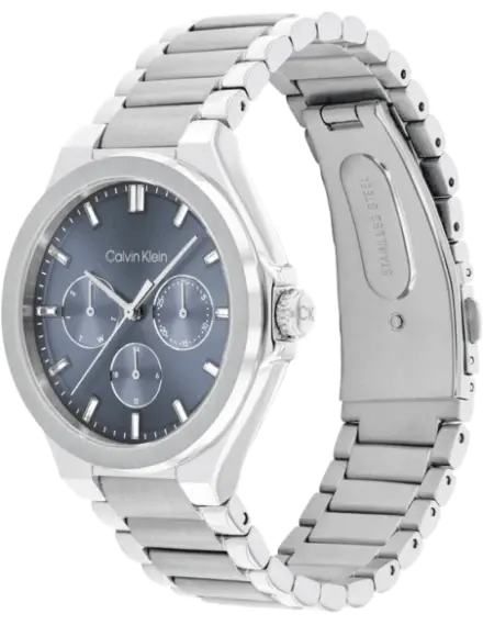 CALVIN KLEIN Multifunction Blue & Stainless Steel Women's Watch 25100051